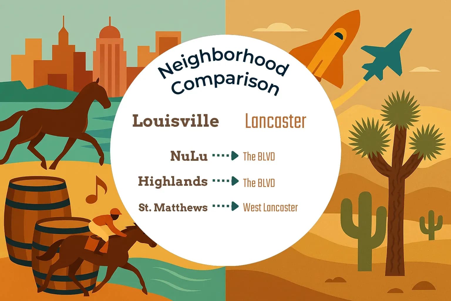 Louisville vs Lancaster Neighborhood Comparison
