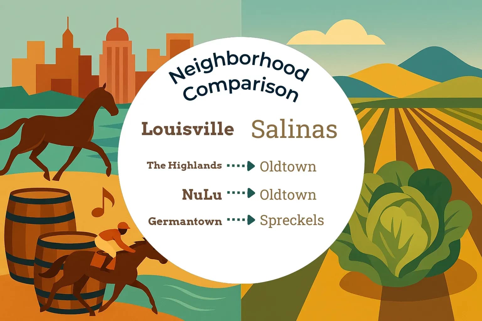 Louisville vs Salinas Neighborhood Comparison