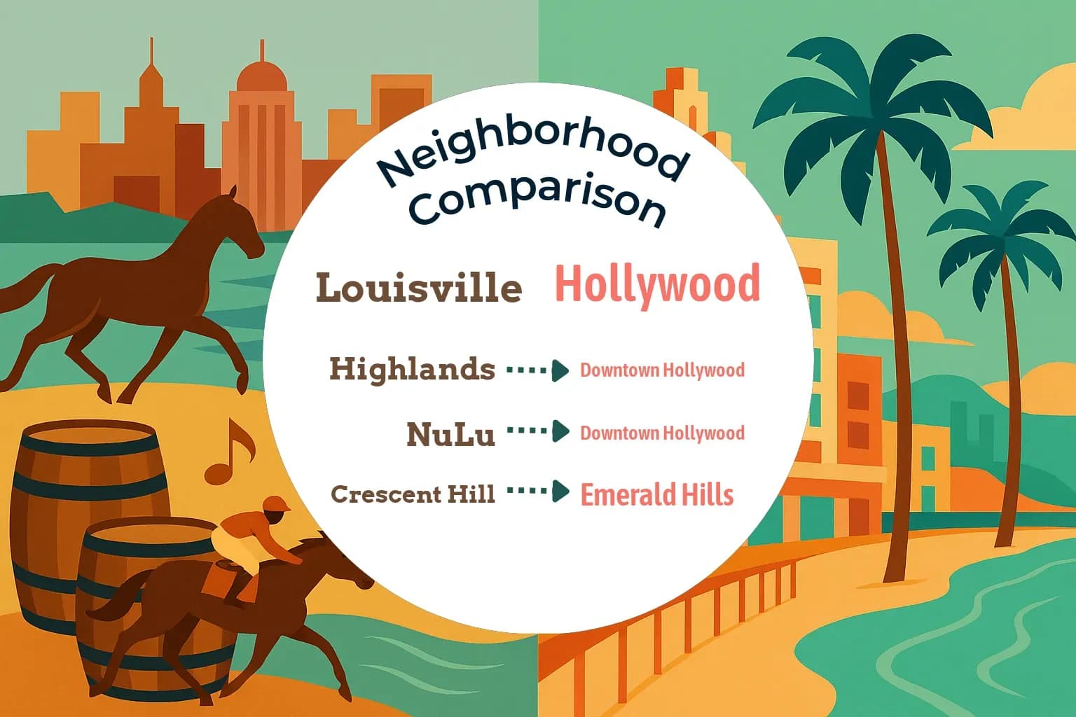 Louisville vs Hollywood Neighborhood Comparison
