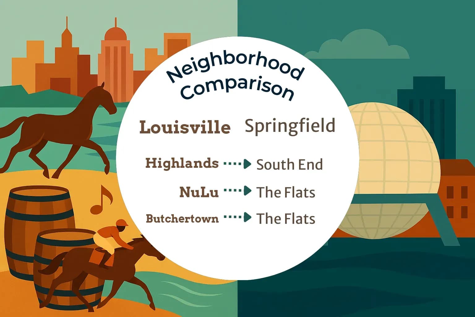Louisville vs Springfield Neighborhood Comparison