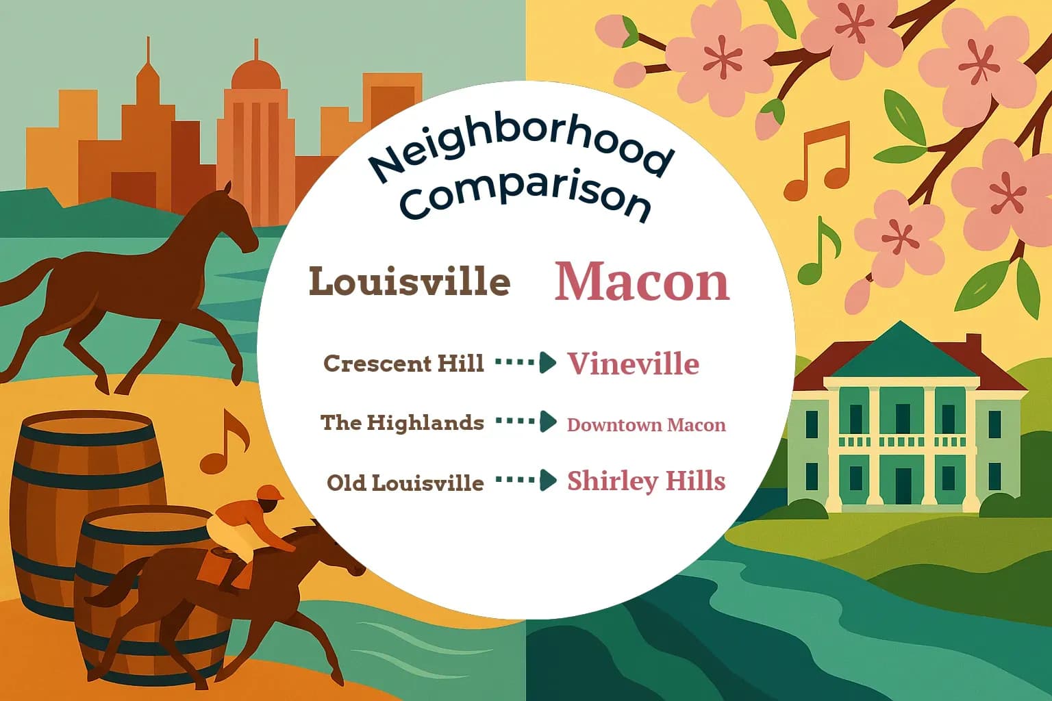 Louisville vs Macon Neighborhood Comparison