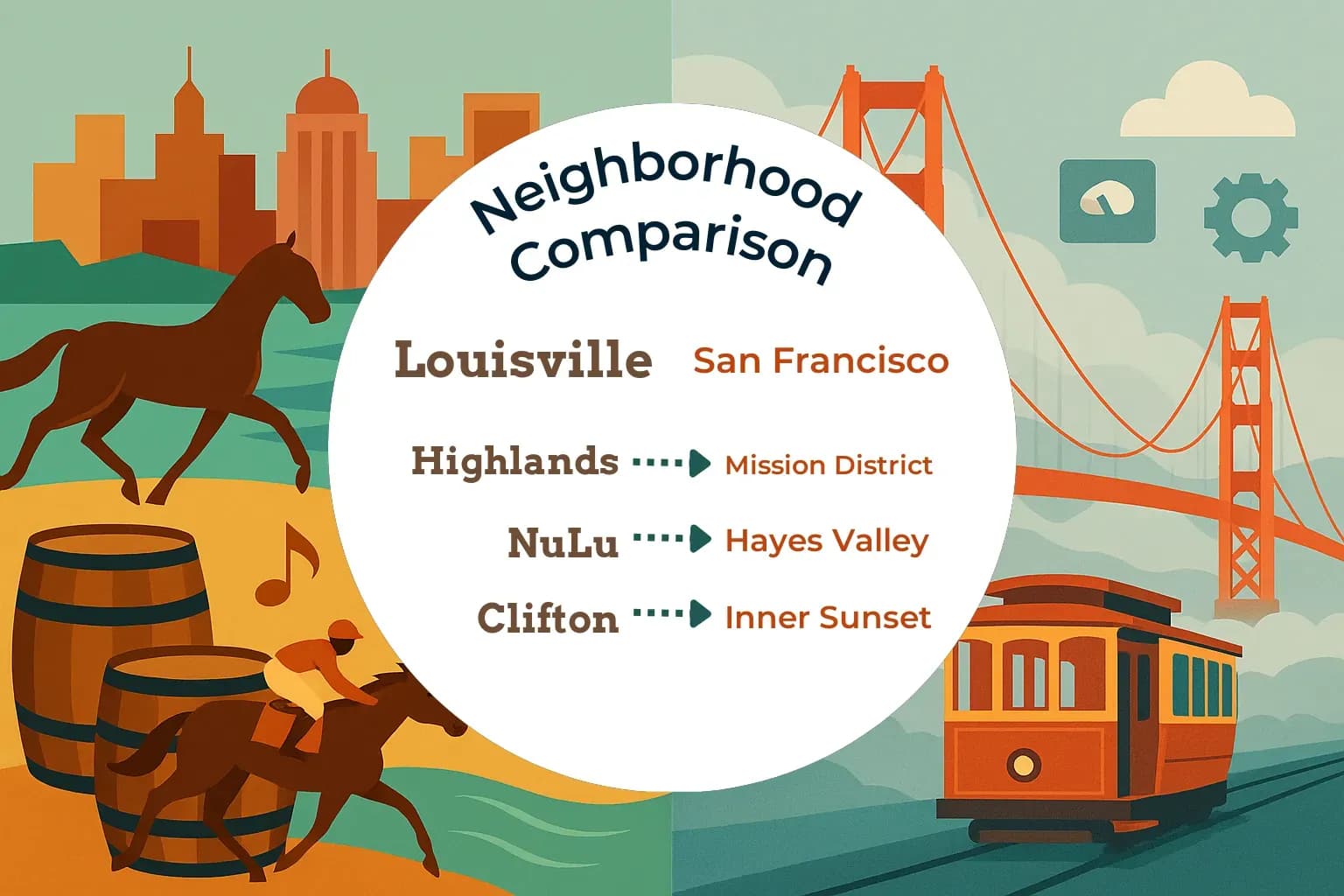 Louisville vs San Francisco Neighborhood Comparison