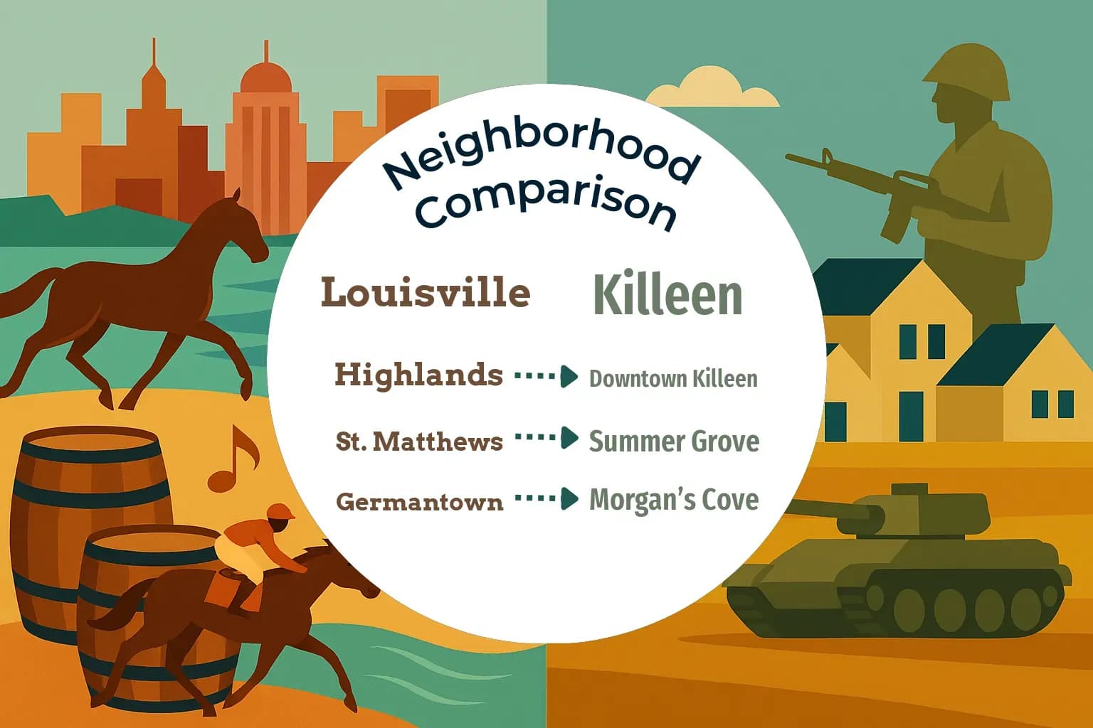 Louisville vs Killeen Neighborhood Comparison