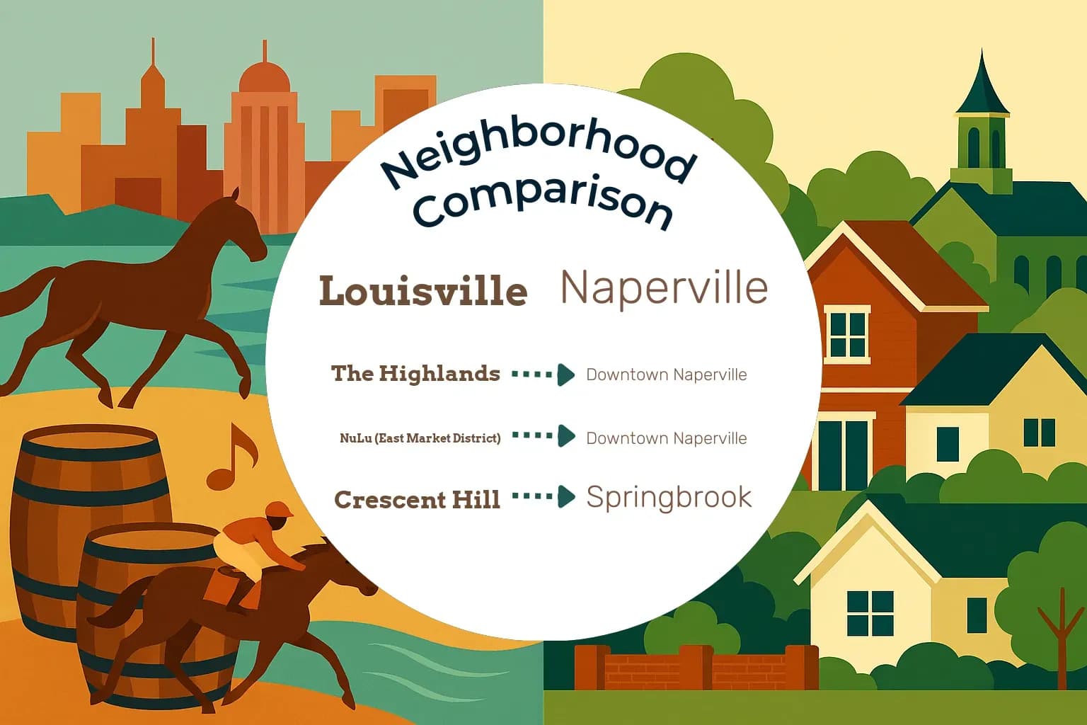Louisville vs Naperville Neighborhood Comparison