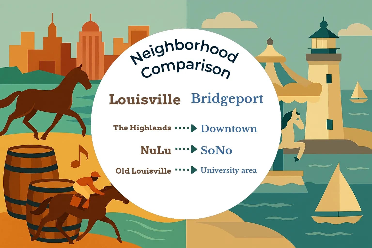 Louisville vs Bridgeport Neighborhood Comparison