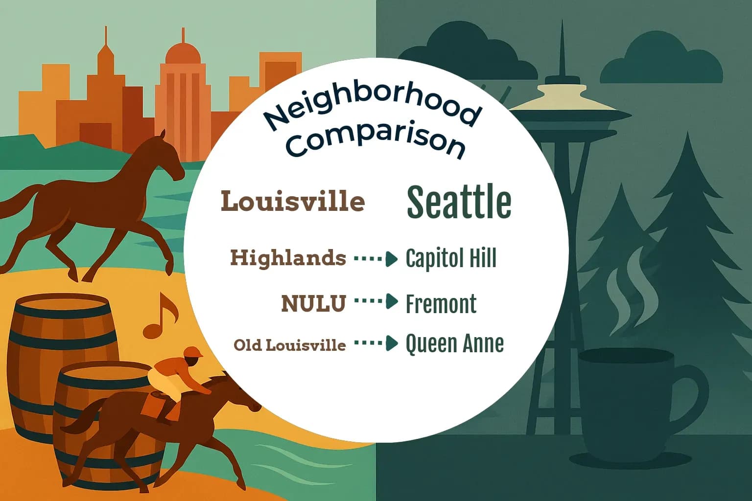 Louisville vs Seattle Neighborhood Comparison