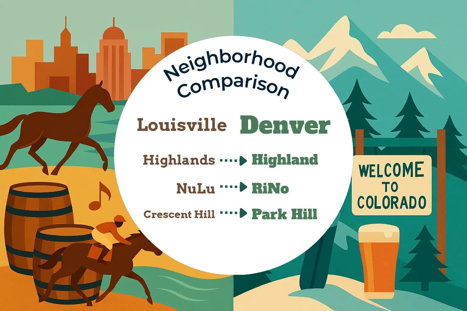 Louisville vs Denver Neighborhood Comparison