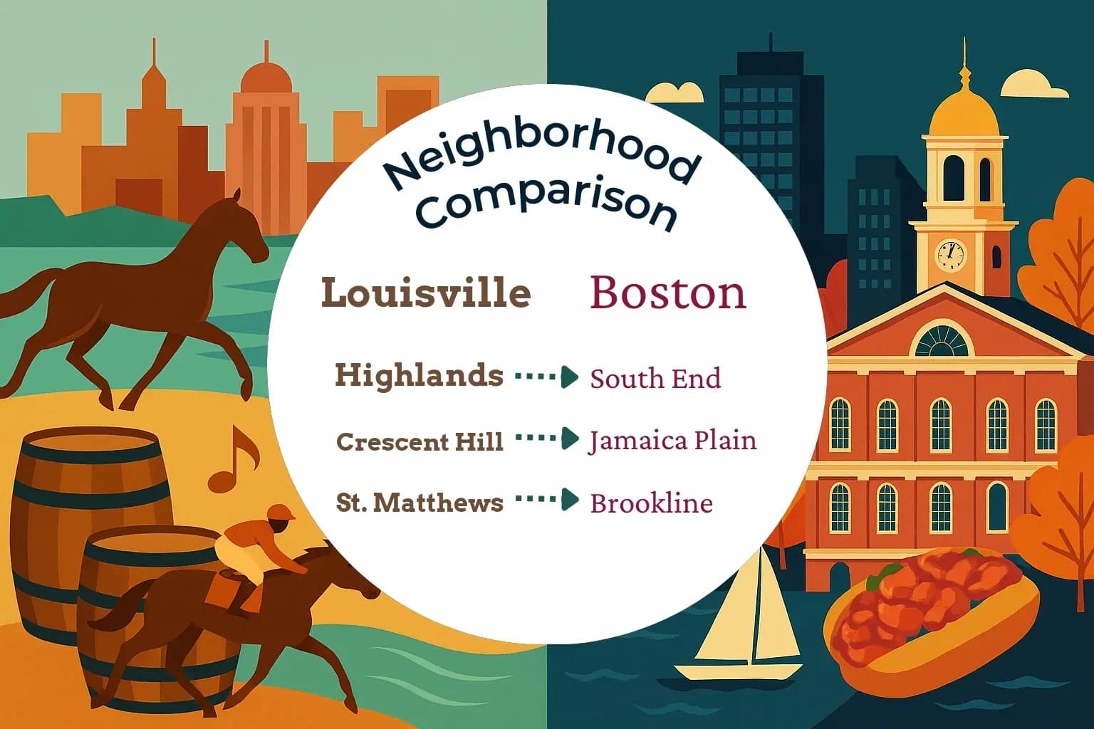 Louisville vs Boston Neighborhood Comparison