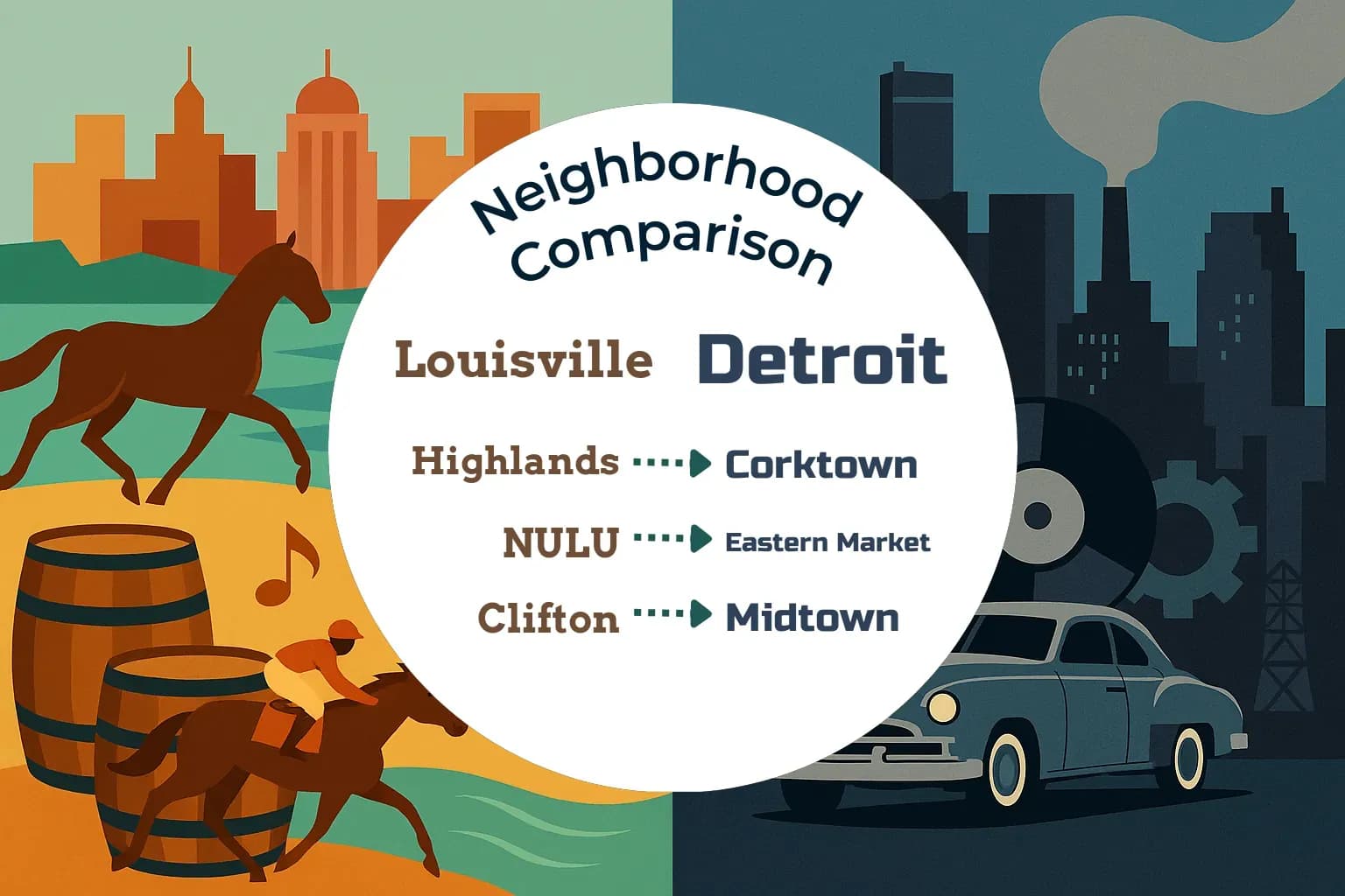 Louisville vs Detroit Neighborhood Comparison