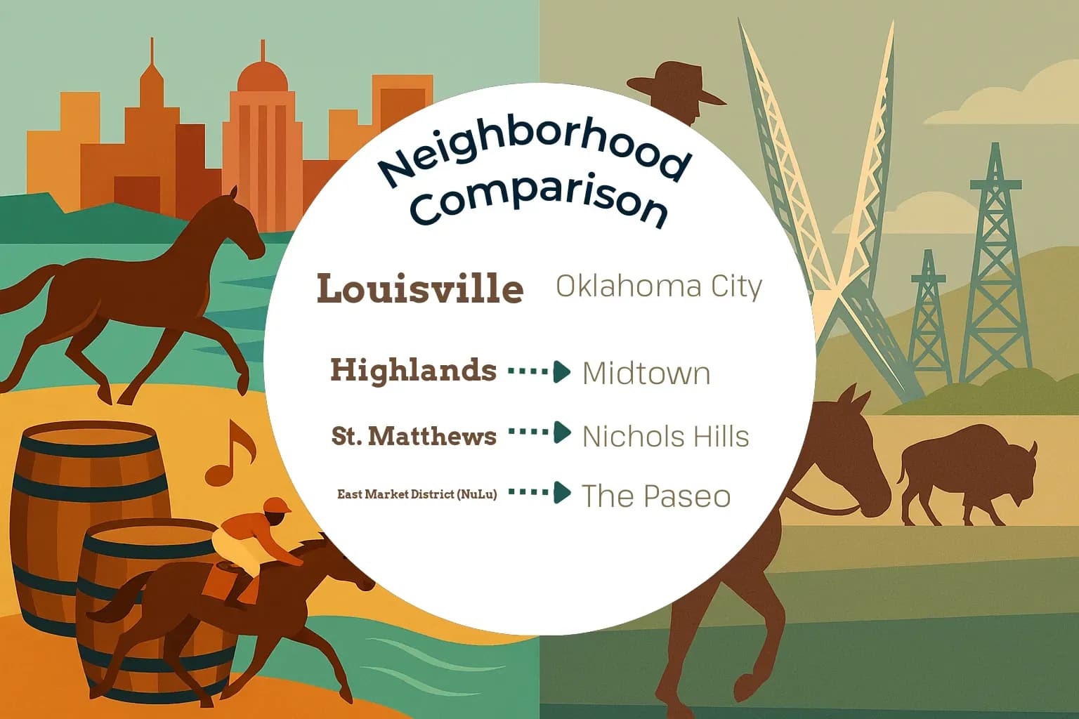Louisville vs Oklahoma City Neighborhood Comparison
