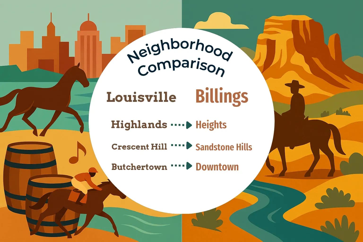 Louisville vs Billings Neighborhood Comparison