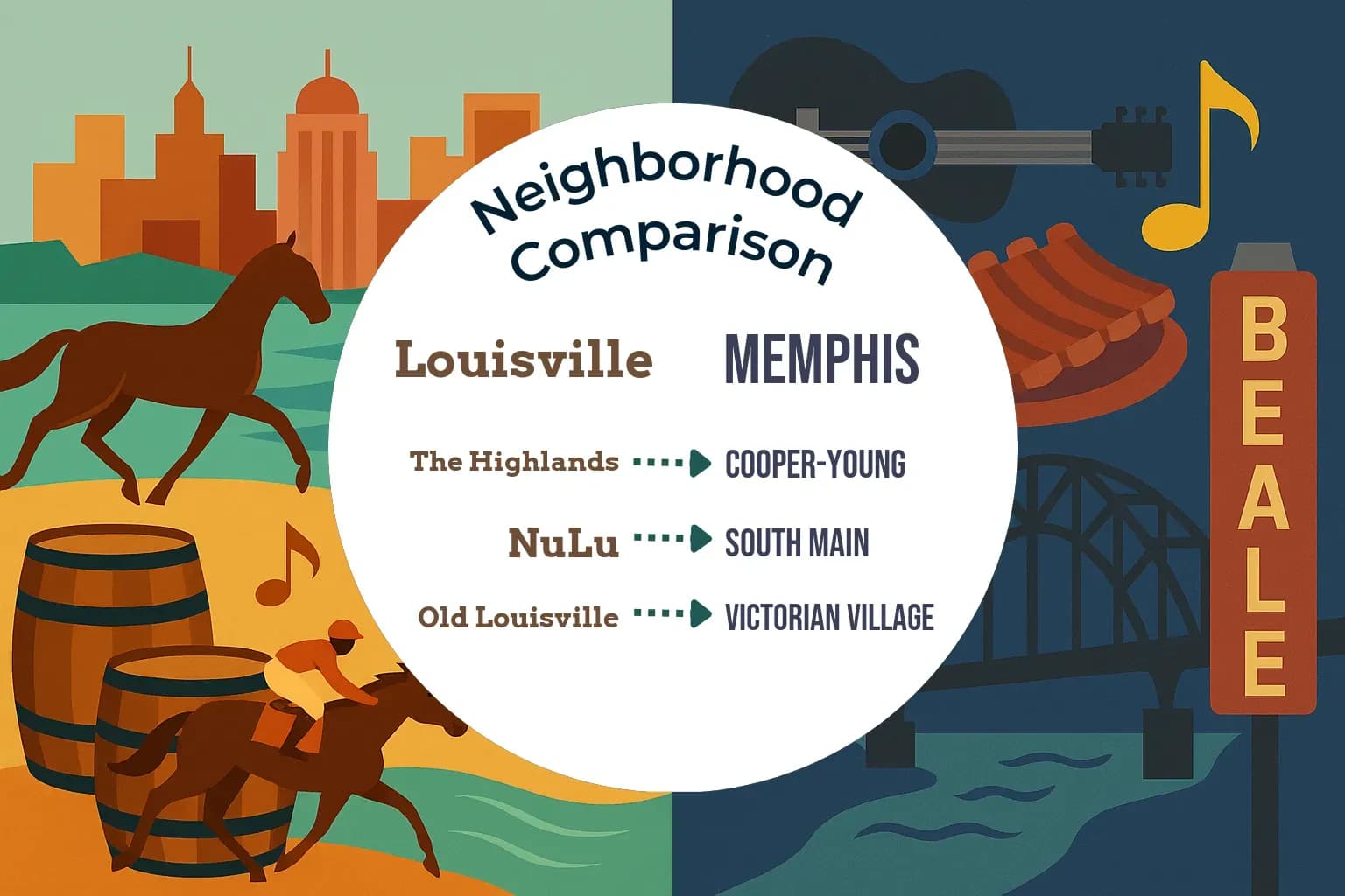 Louisville vs Memphis Neighborhood Comparison