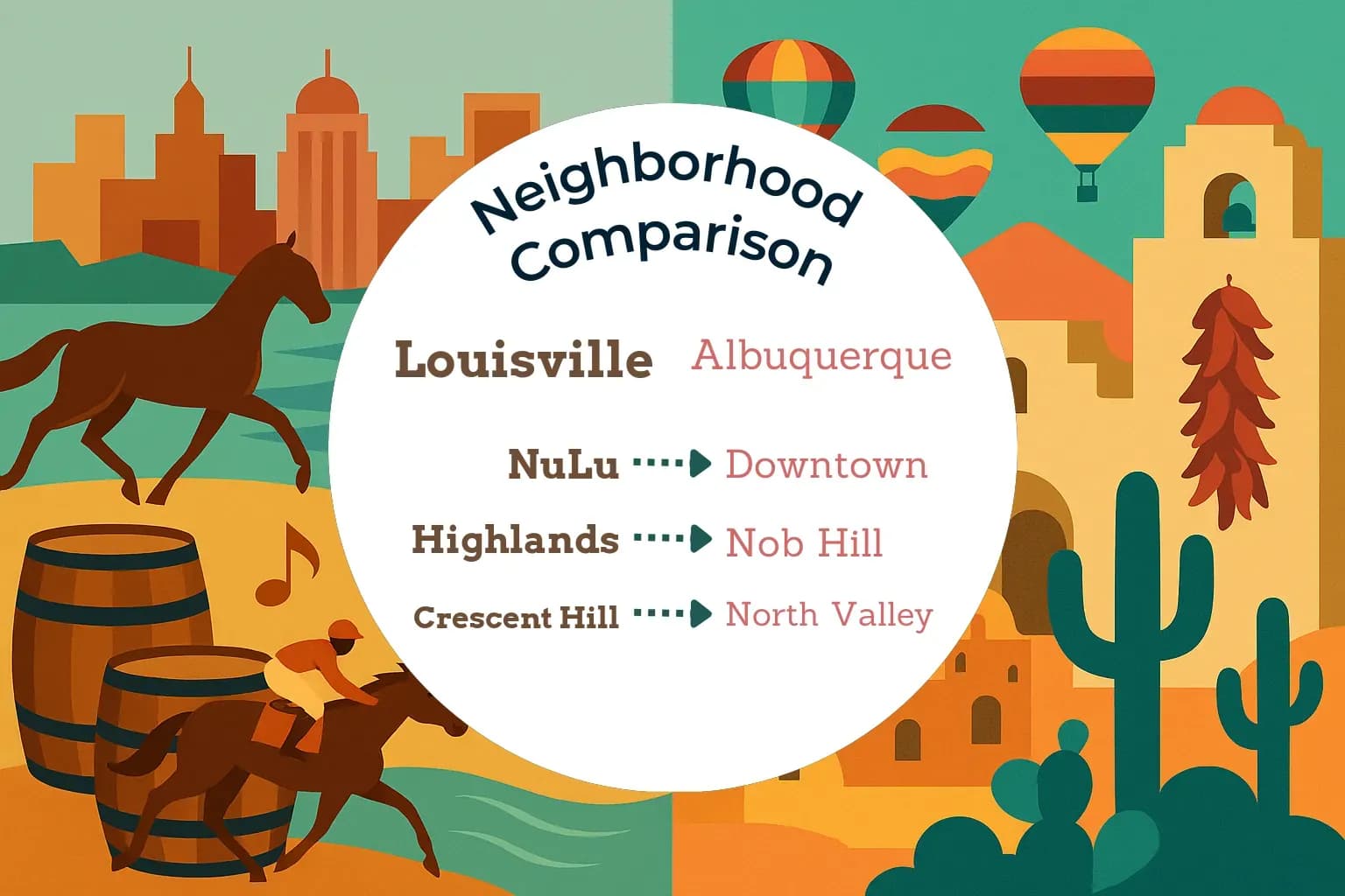 Louisville vs Albuquerque Neighborhood Comparison
