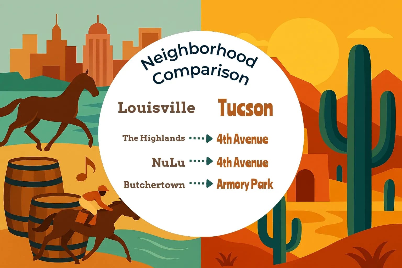 Louisville vs Tucson Neighborhood Comparison