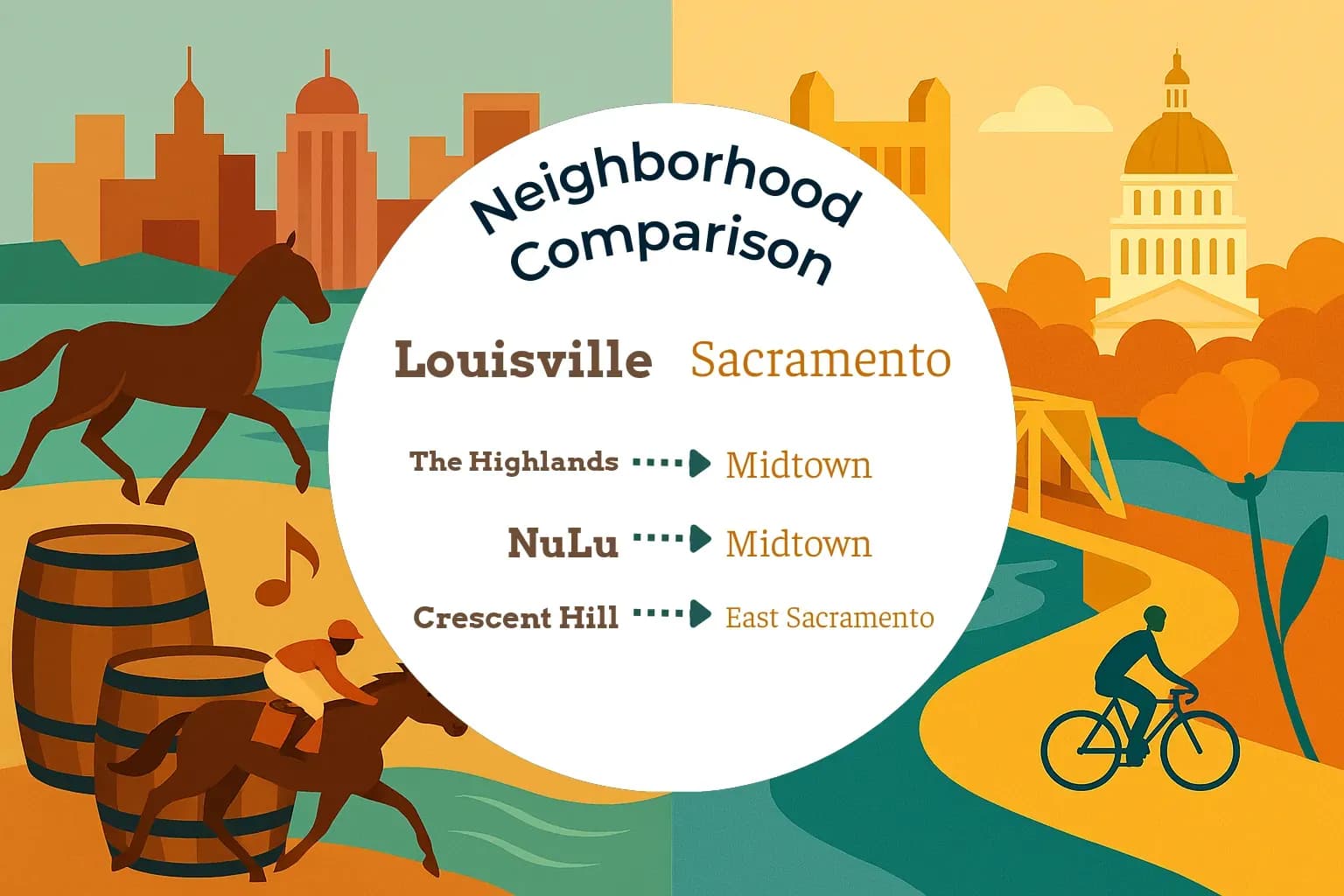 Louisville vs Sacramento Neighborhood Comparison
