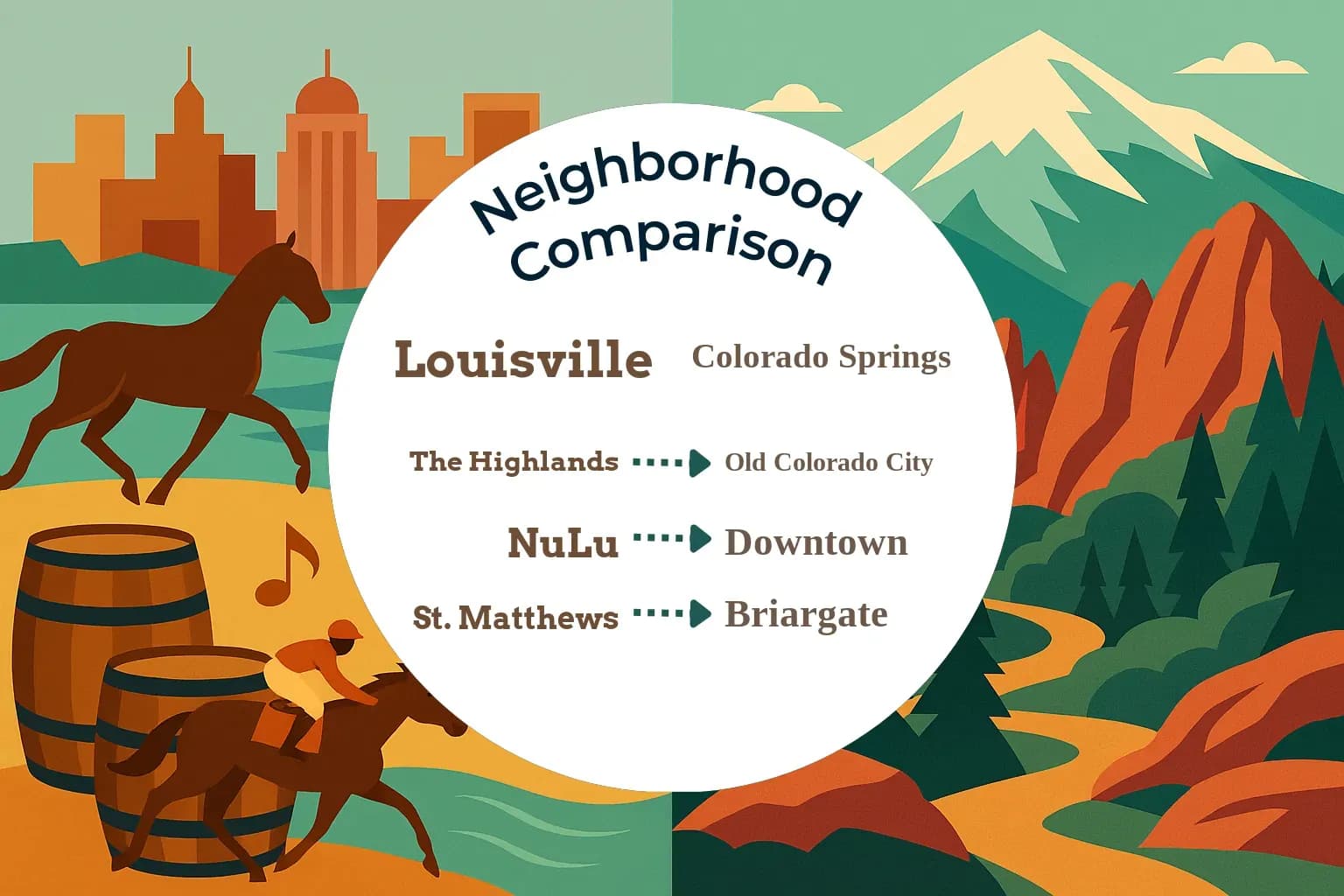 Louisville vs Colorado Springs Neighborhood Comparison