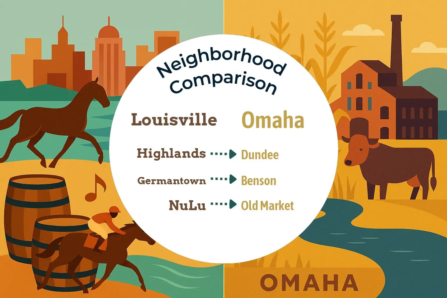 Louisville vs Omaha Neighborhood Comparison