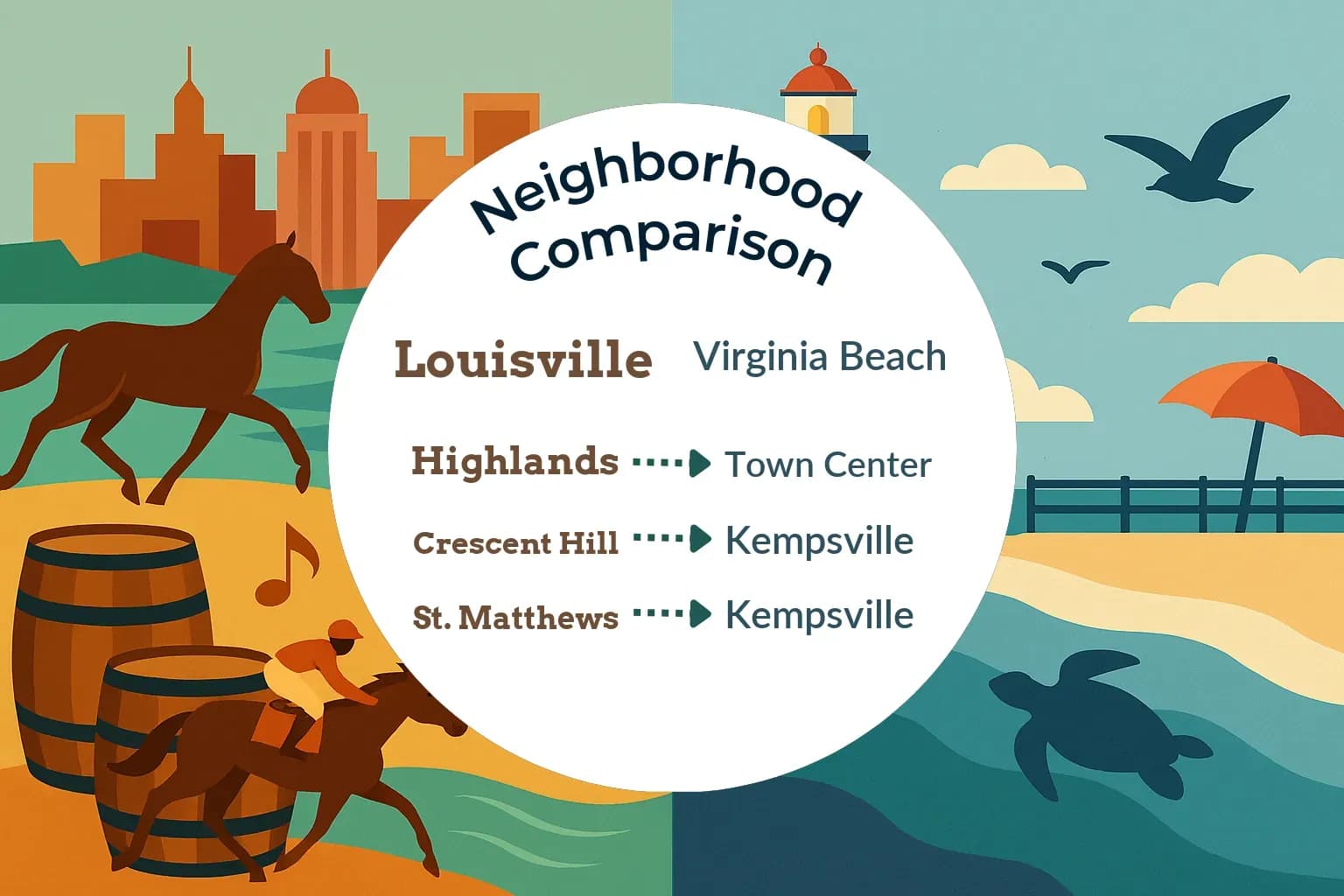 Louisville vs Virginia Beach Neighborhood Comparison