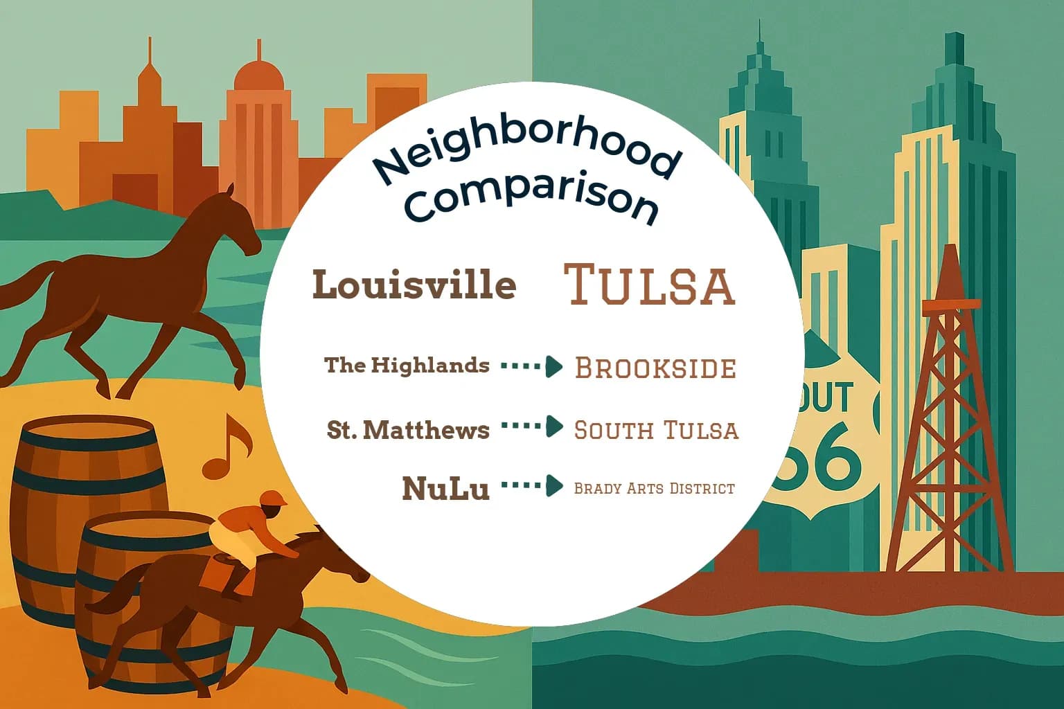 Louisville vs Tulsa Neighborhood Comparison