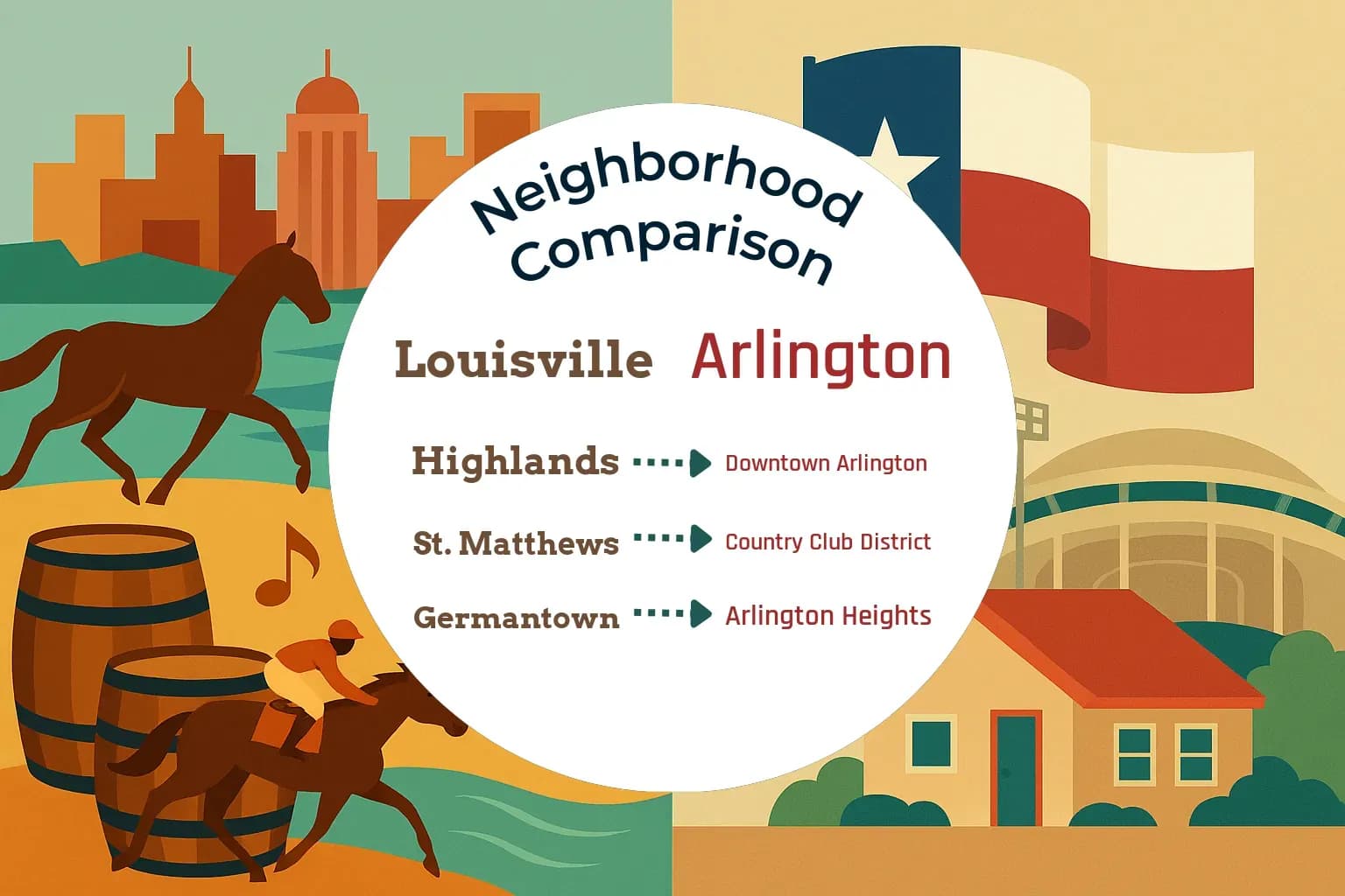 Louisville vs Arlington Neighborhood Comparison