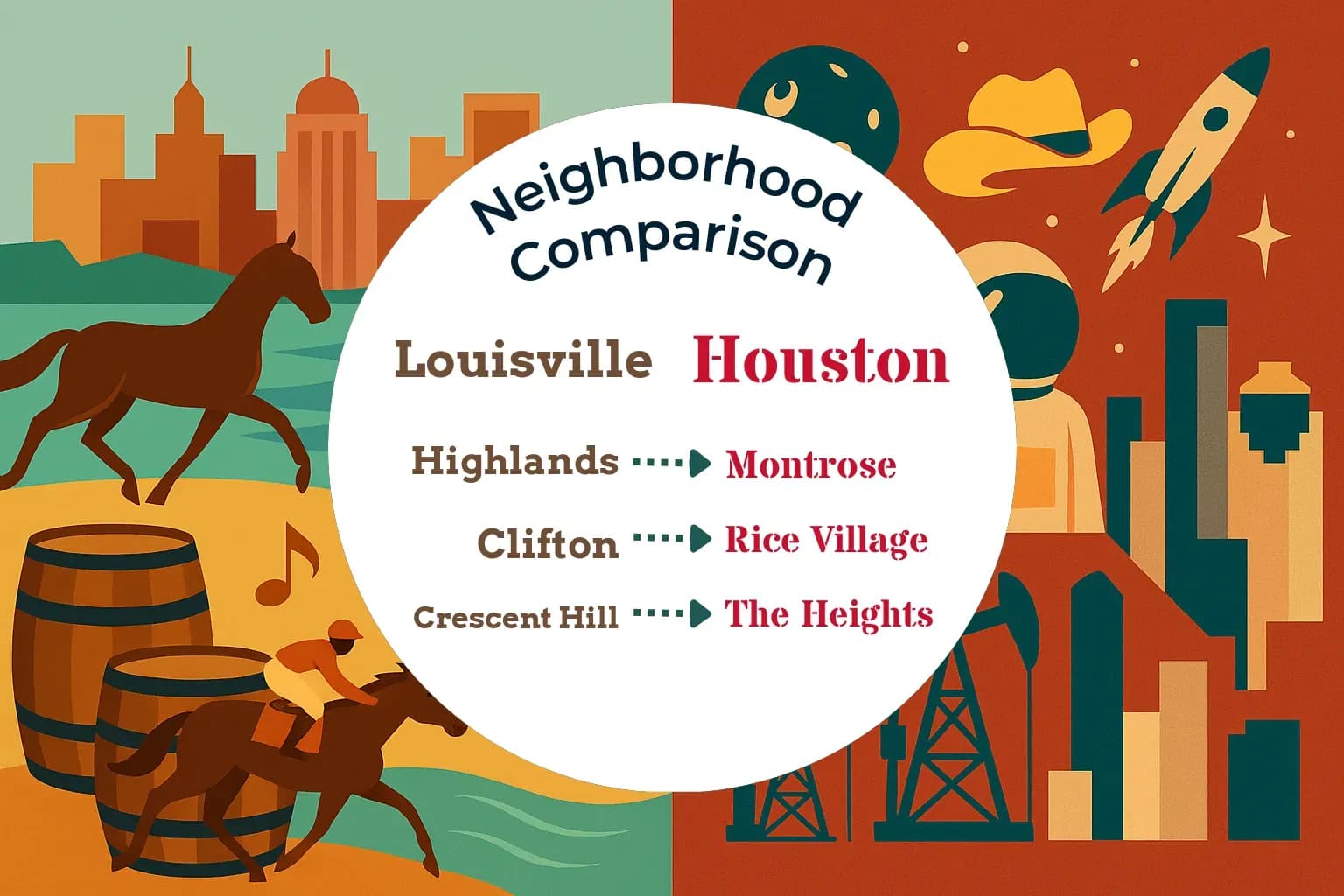 Louisville vs Houston Neighborhood Comparison