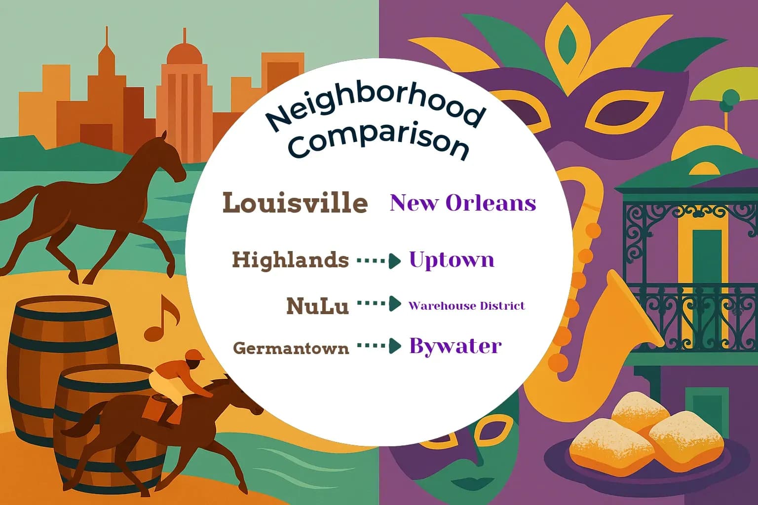 Louisville vs New Orleans Neighborhood Comparison
