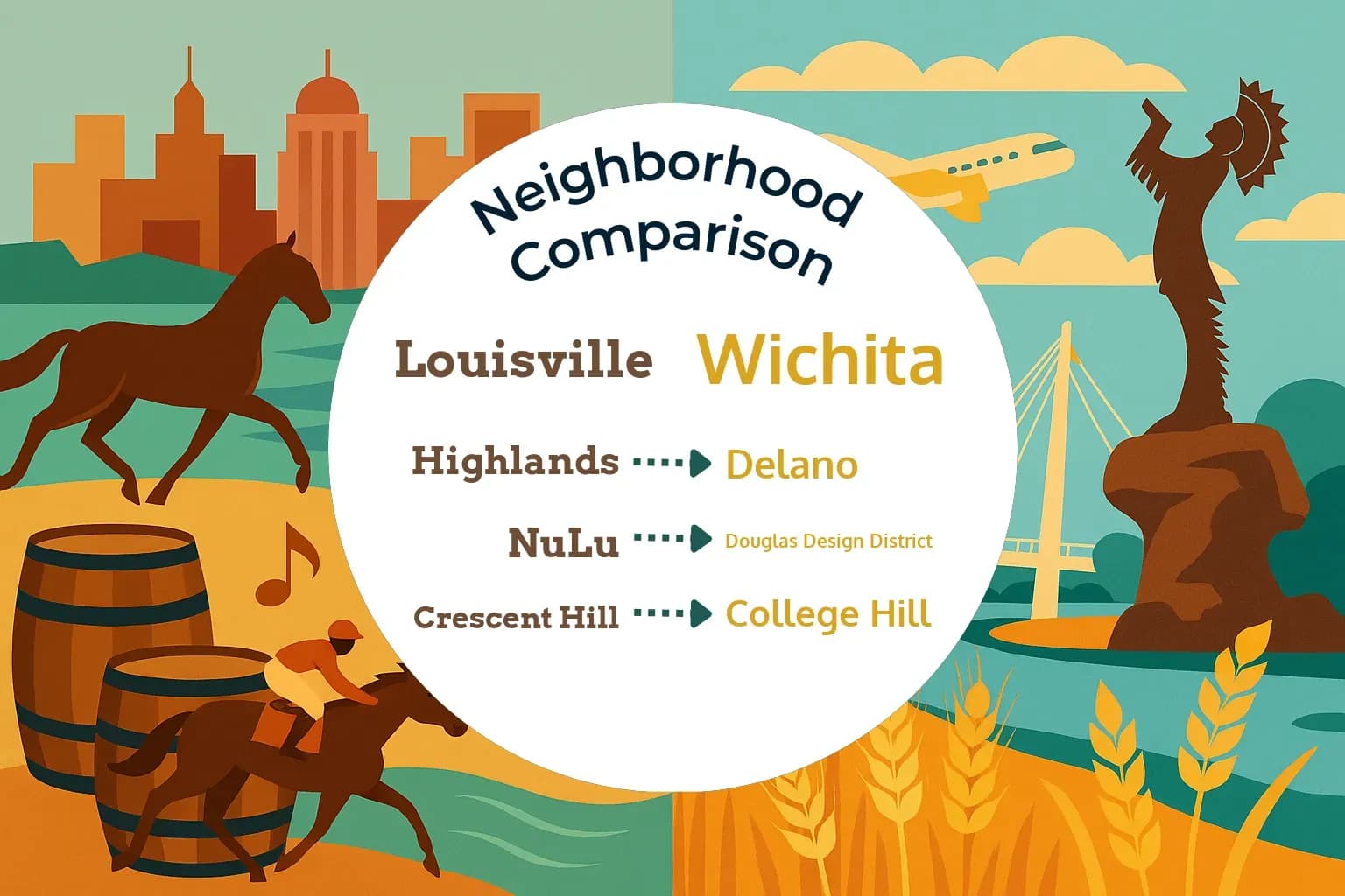 Louisville vs Wichita Neighborhood Comparison