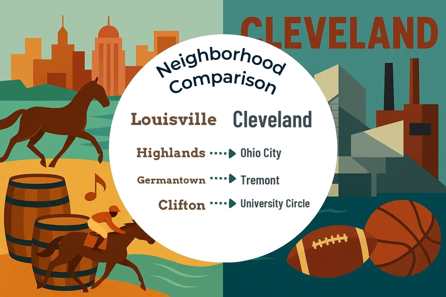 Louisville vs Cleveland Neighborhood Comparison