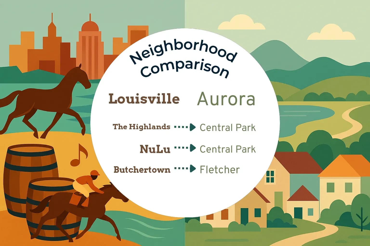 Louisville vs Aurora Neighborhood Comparison