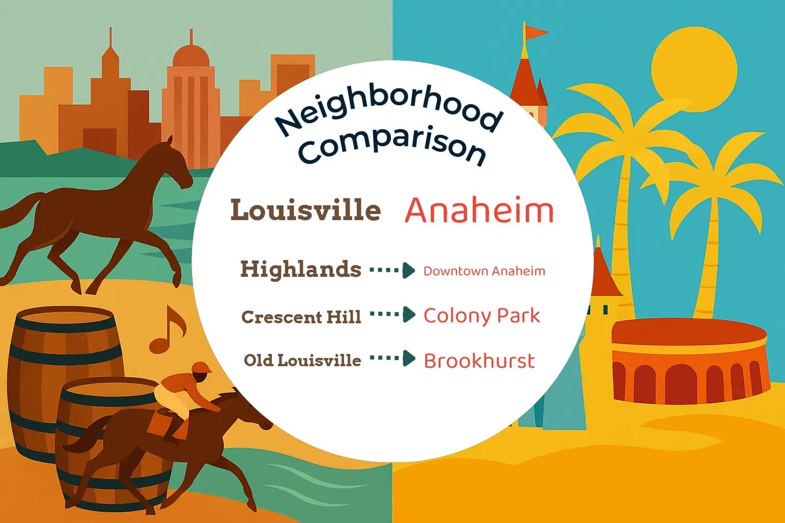 Louisville vs Anaheim Neighborhood Comparison