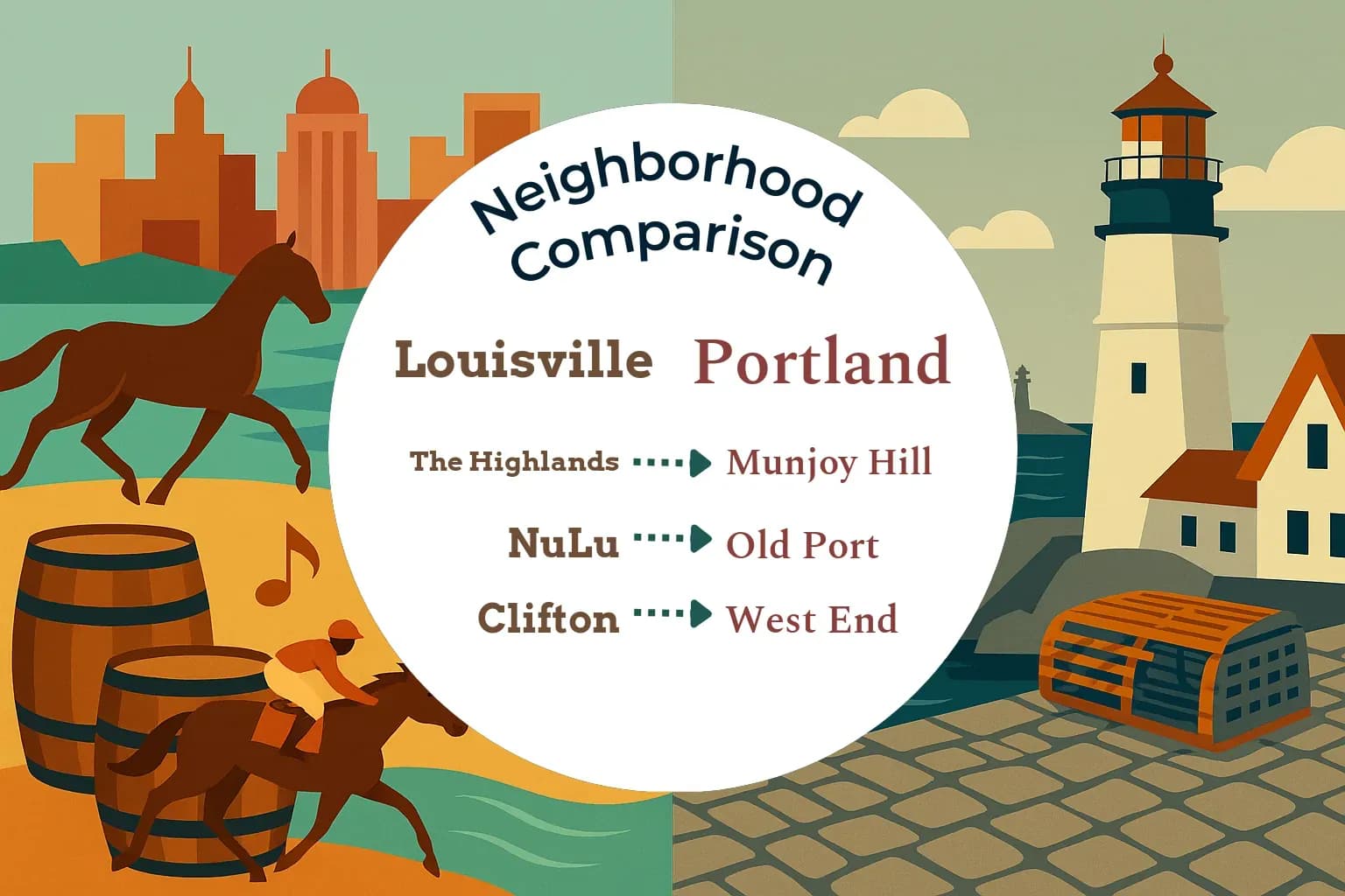 Louisville vs Portland Neighborhood Comparison
