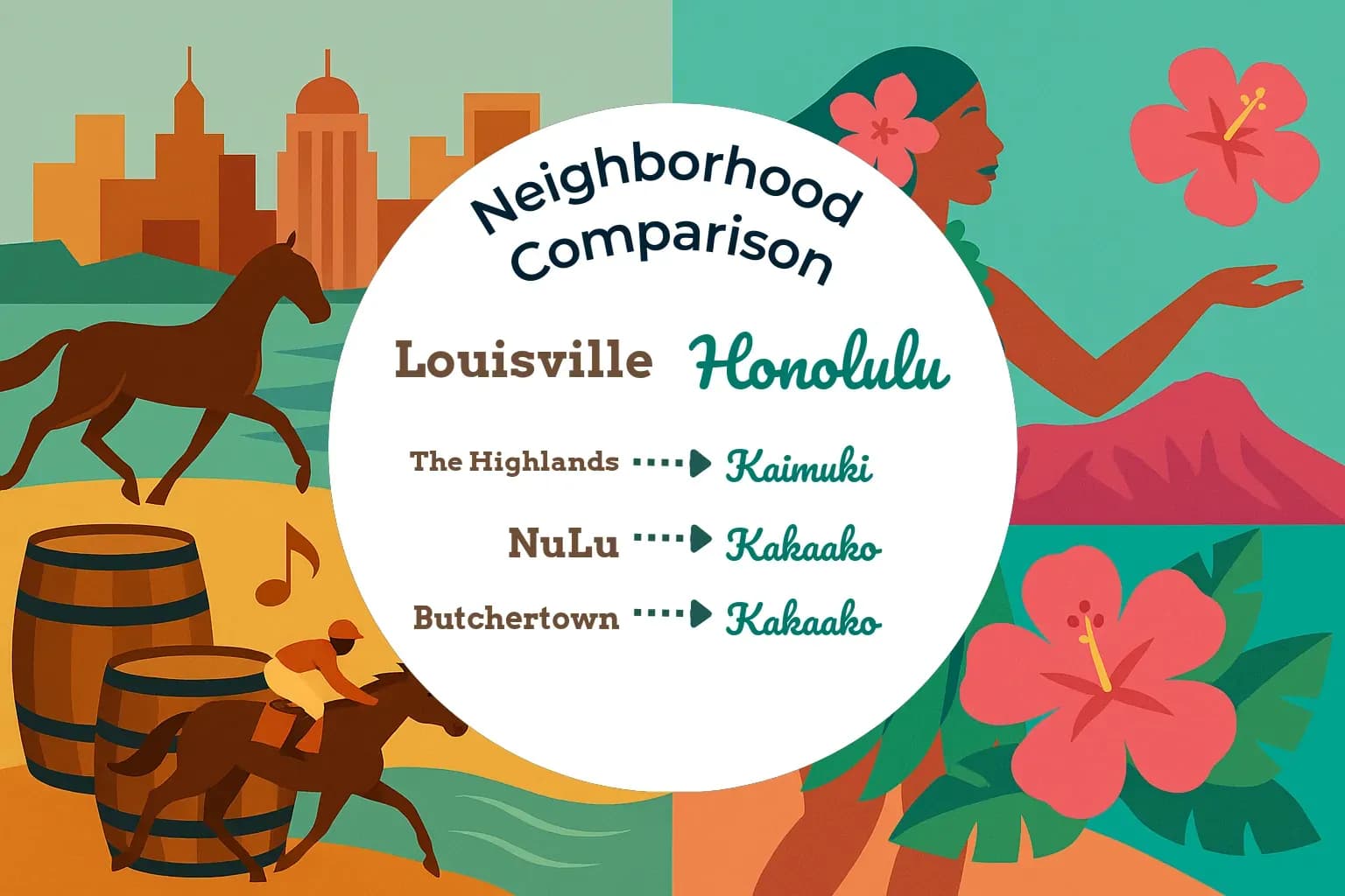 Louisville vs Honolulu Neighborhood Comparison