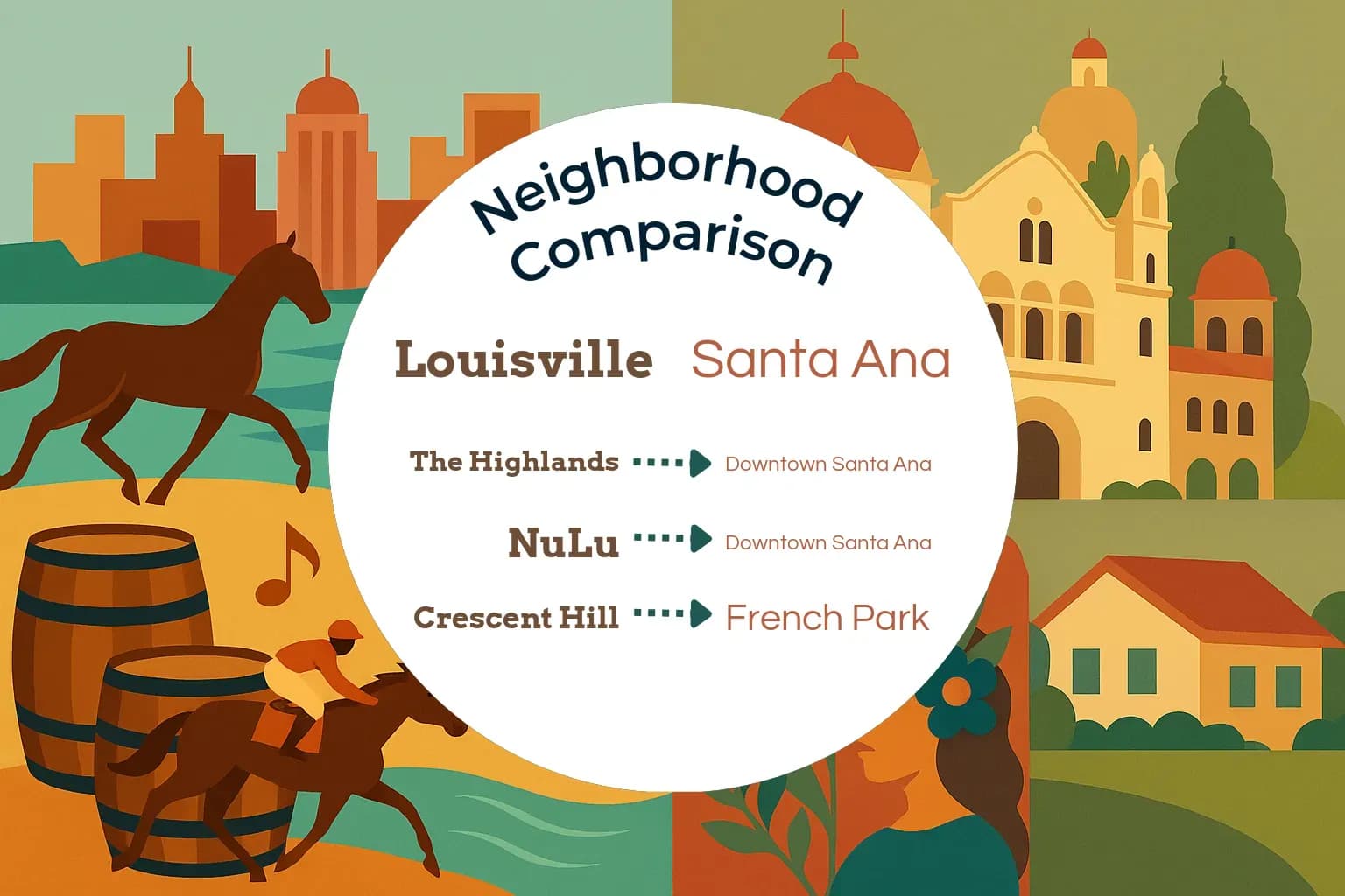 Louisville vs Santa Ana Neighborhood Comparison