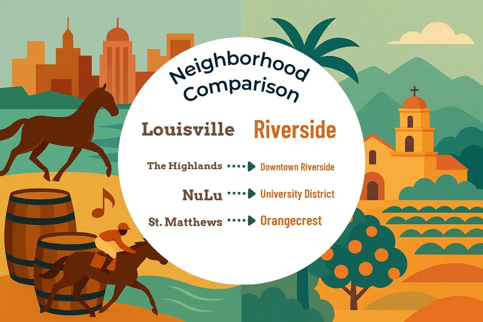 Louisville vs Riverside Neighborhood Comparison