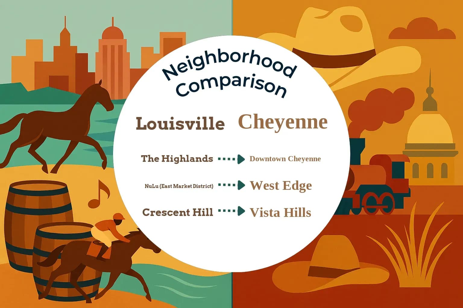 Louisville vs Cheyenne Neighborhood Comparison