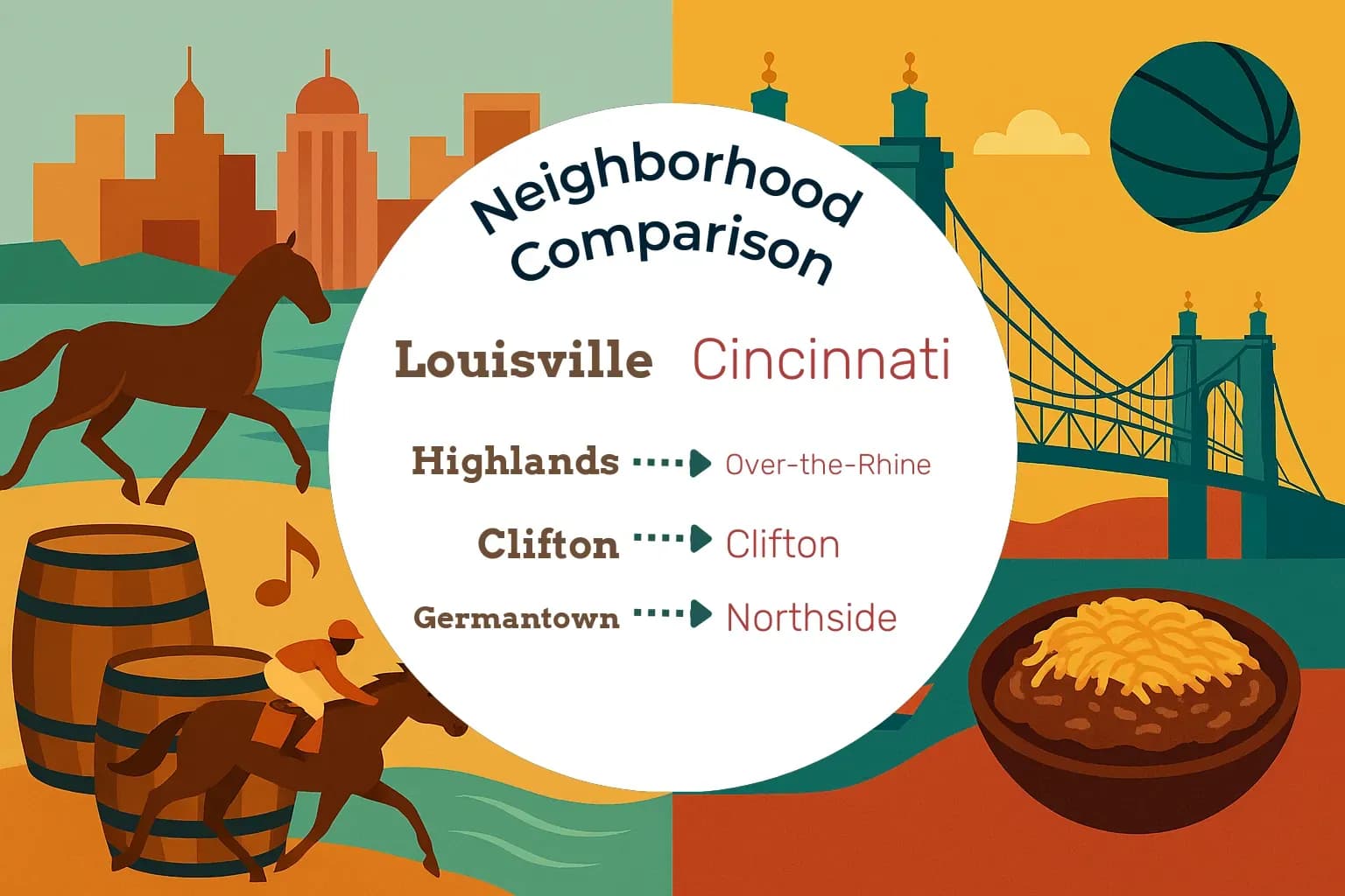 Louisville vs Cincinnati Neighborhood Comparison