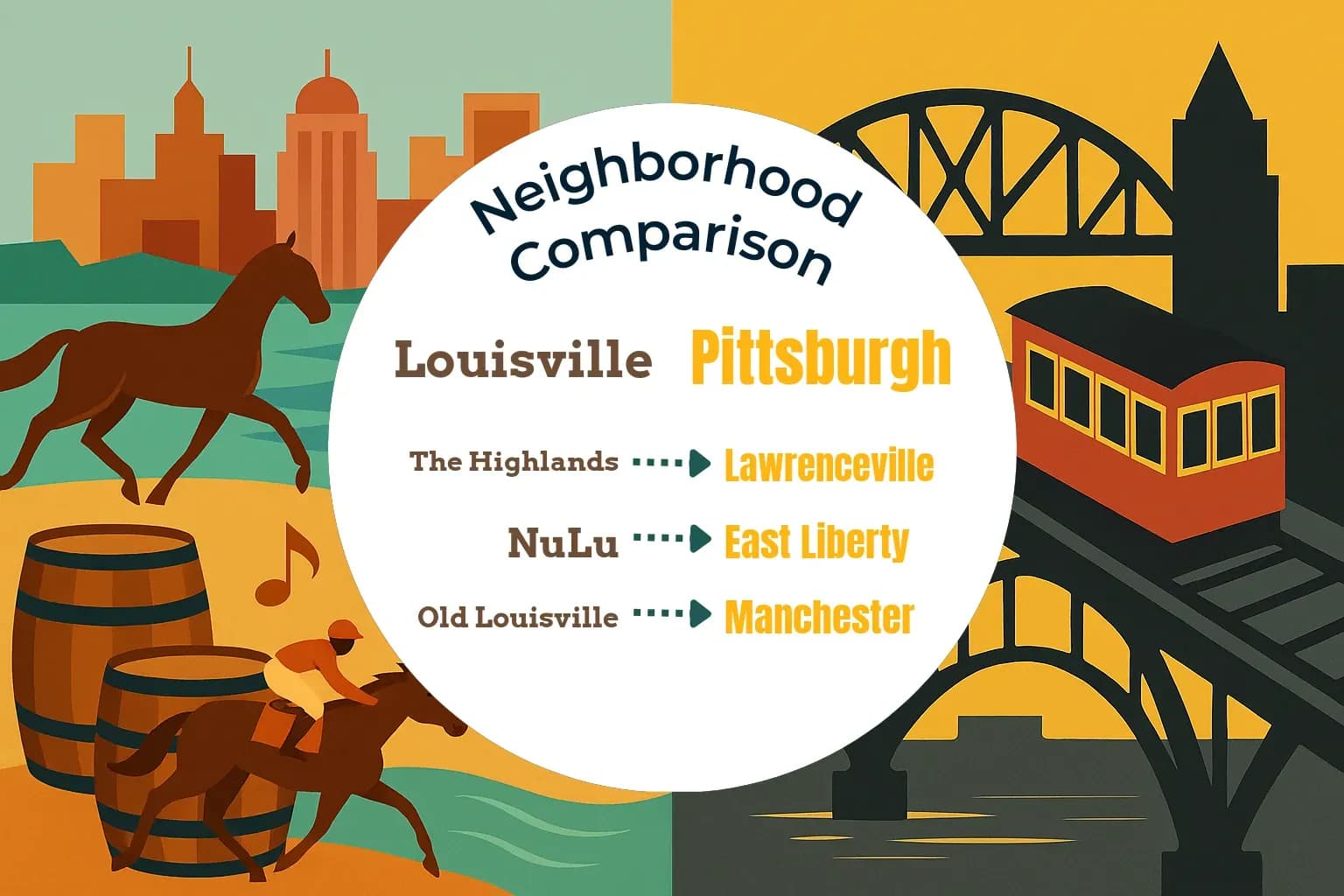 Louisville vs Pittsburgh Neighborhood Comparison