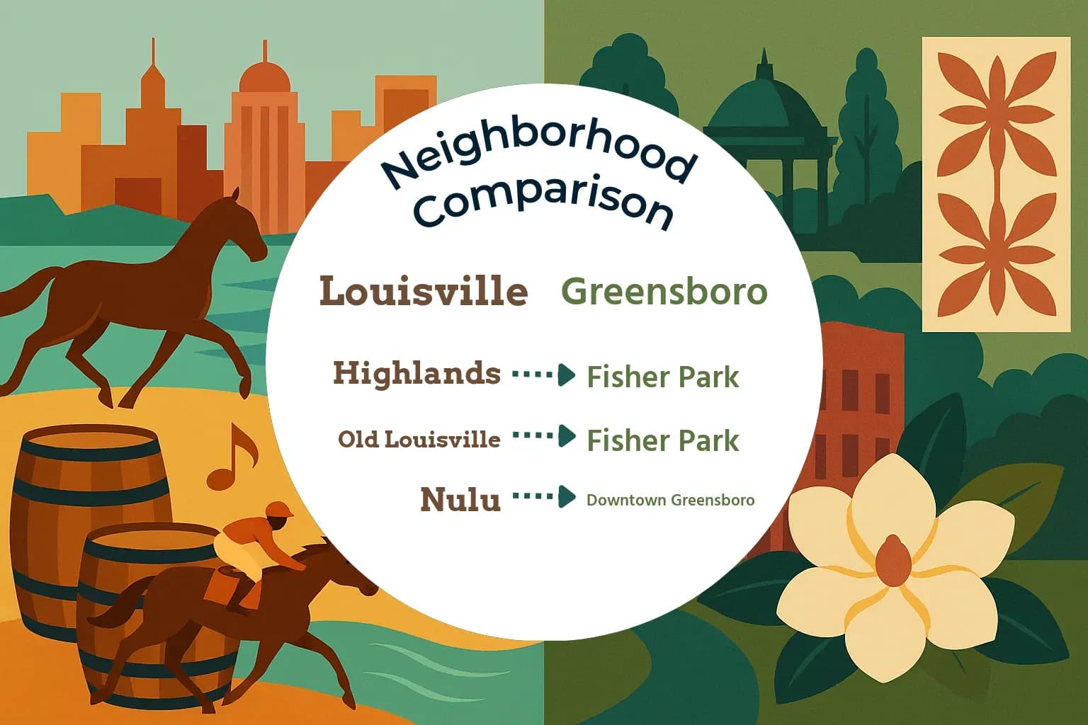 Louisville vs Greensboro Neighborhood Comparison
