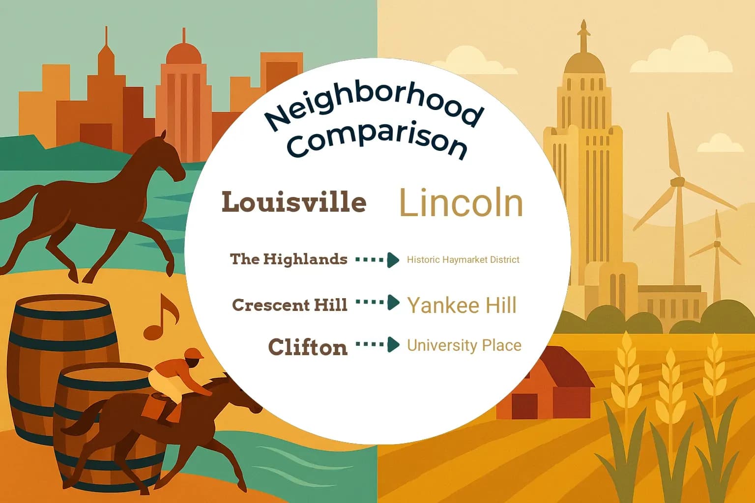 Louisville vs Lincoln Neighborhood Comparison
