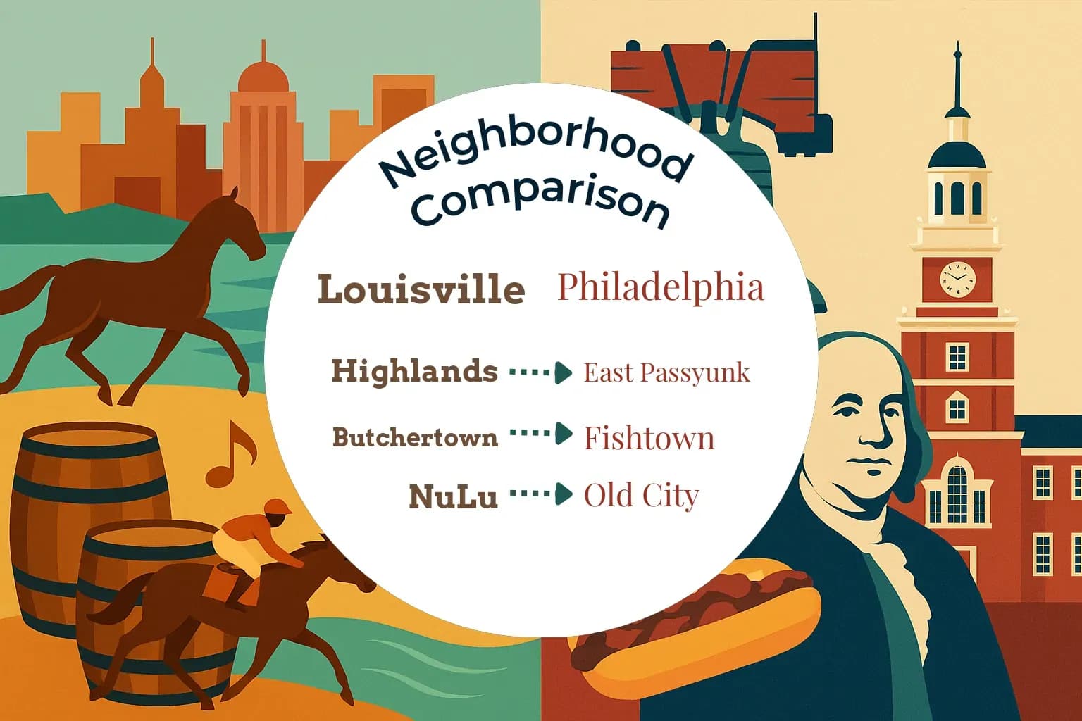 Louisville vs Philadelphia Neighborhood Comparison