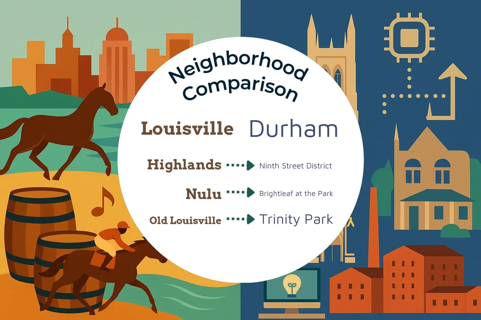 Louisville vs Durham Neighborhood Comparison
