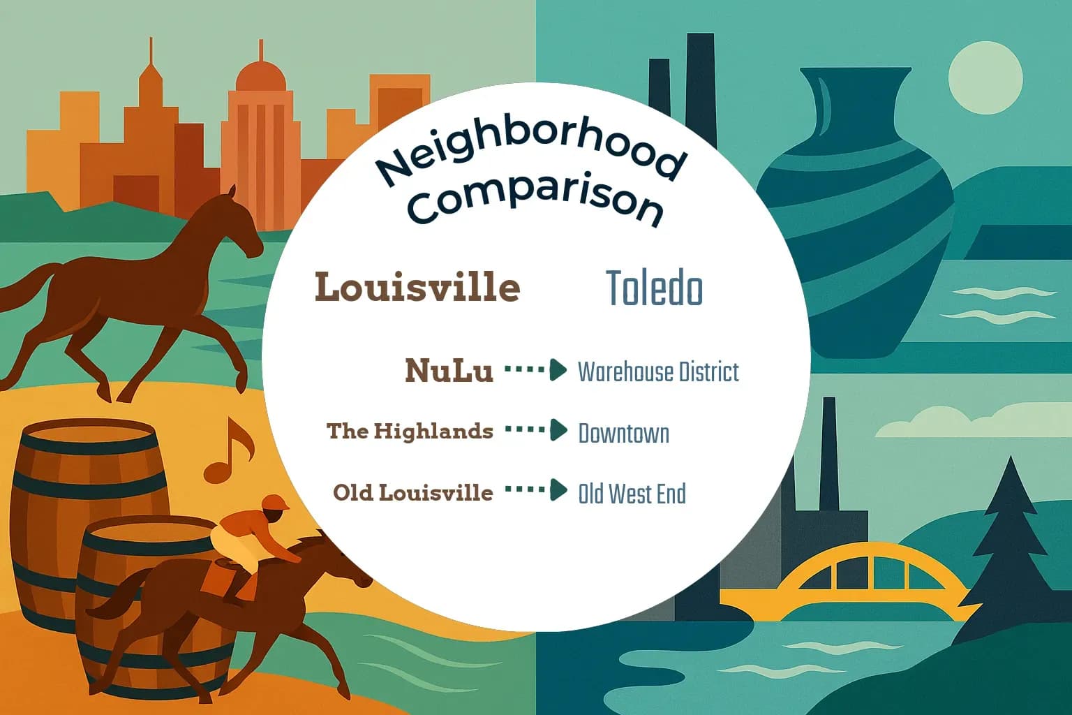 Louisville vs Toledo Neighborhood Comparison