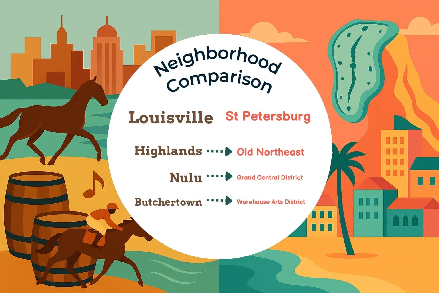 Louisville vs St. Petersburg Neighborhood Comparison