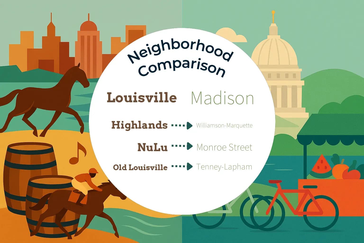 Louisville vs Madison Neighborhood Comparison