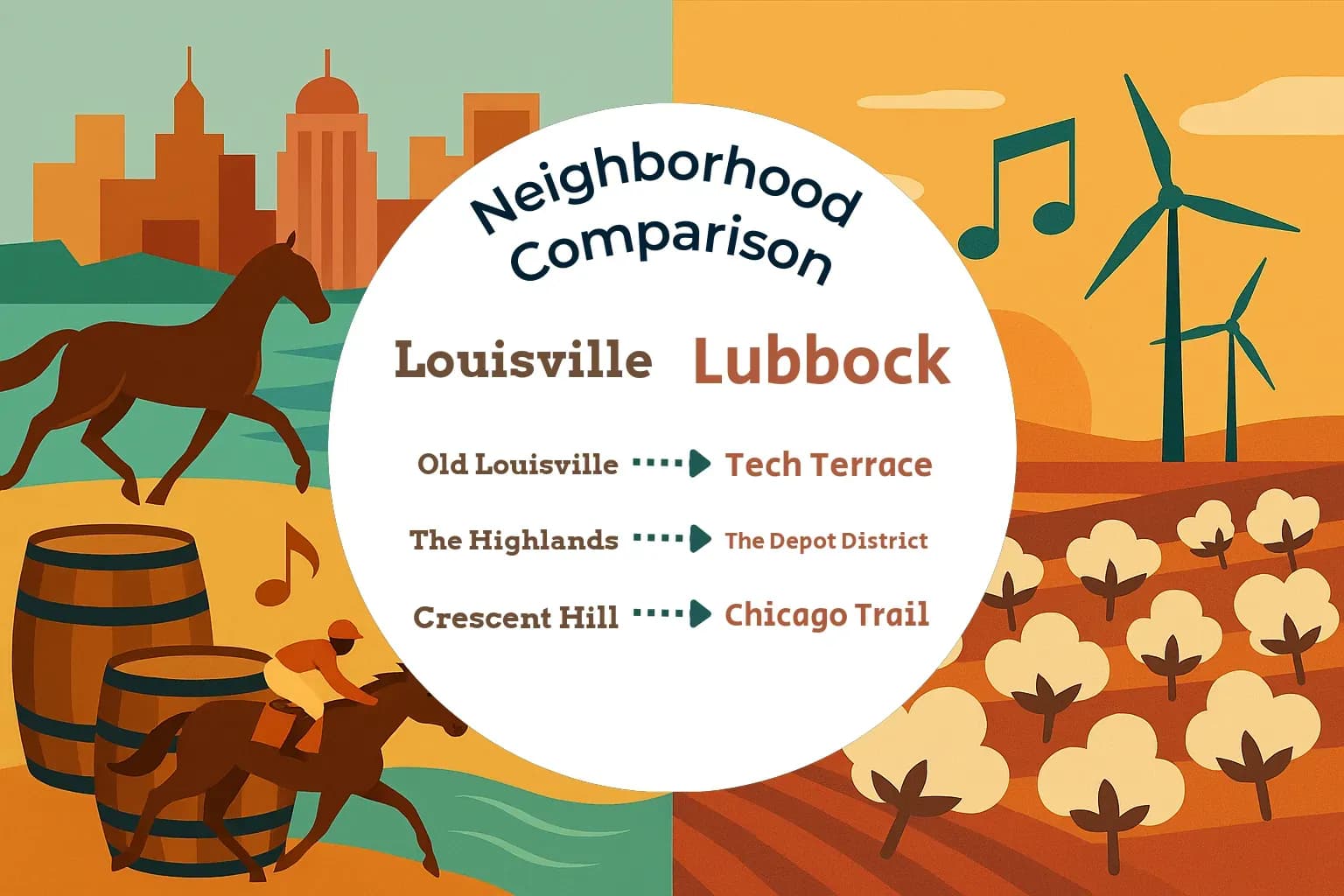 Louisville vs Lubbock Neighborhood Comparison