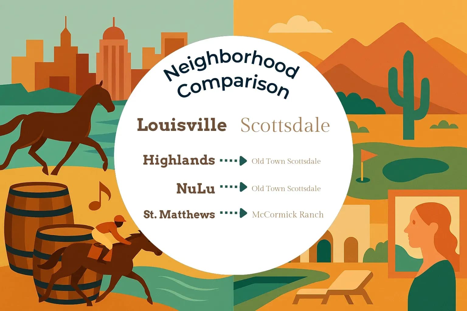 Louisville vs Scottsdale Neighborhood Comparison
