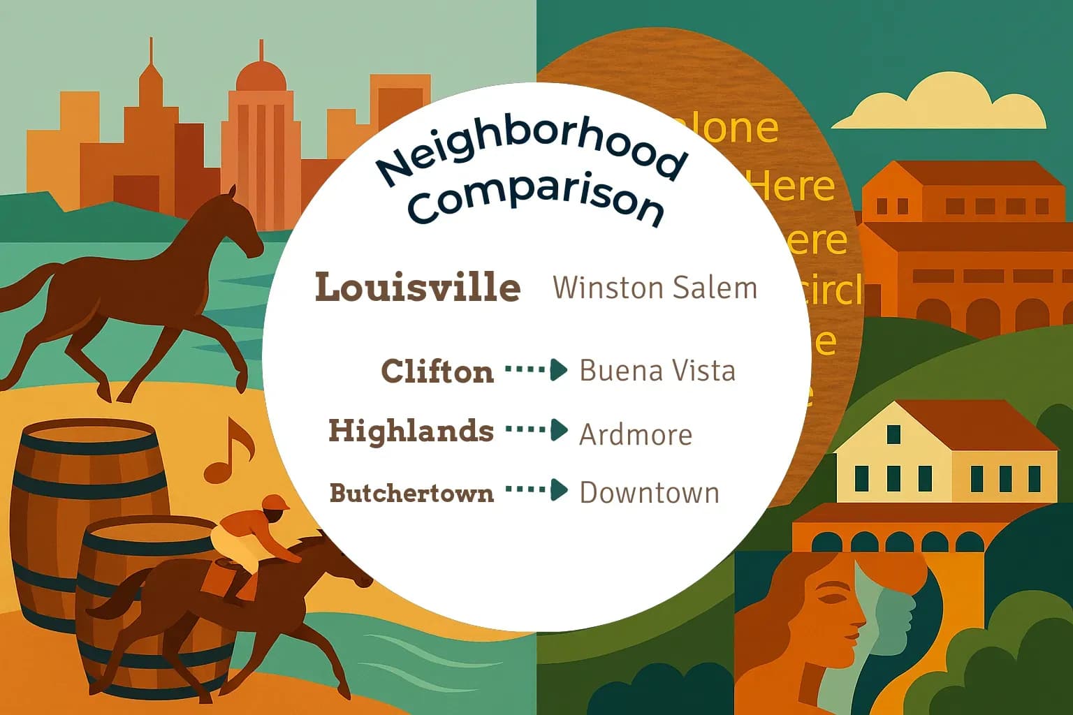 Louisville vs Winston Salem Neighborhood Comparison