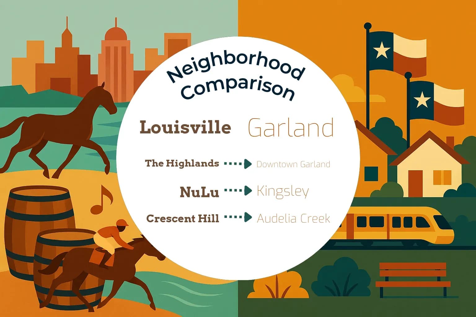 Louisville vs Garland Neighborhood Comparison
