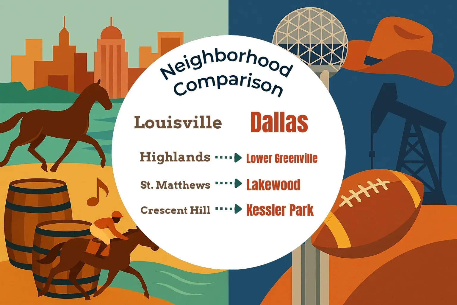 Louisville vs Dallas Neighborhood Comparison