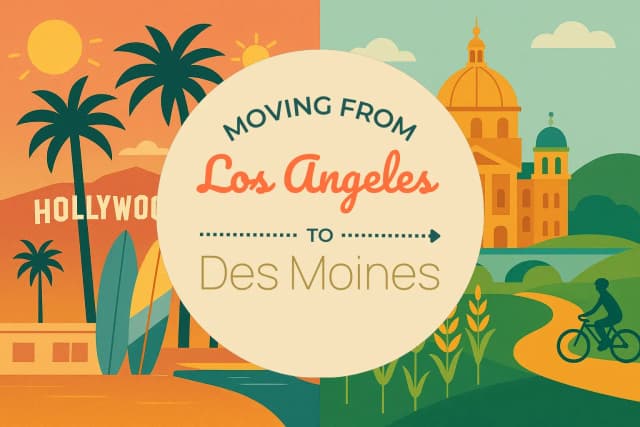 Moving from Los Angeles to Des Moines